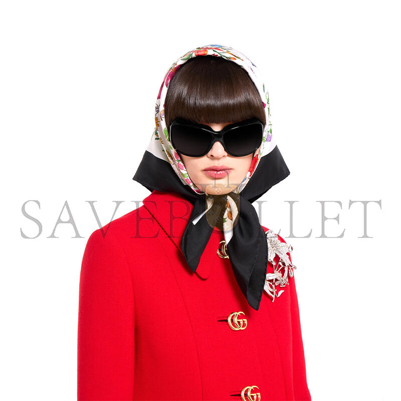 GUCCI WOOL NATTÉ COAT WITH DOUBLE G BUTTON 860471